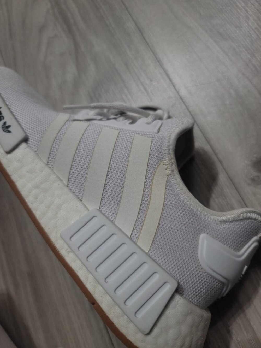 Adidas NMD triple white mens size 8 - Picture 3 of 5